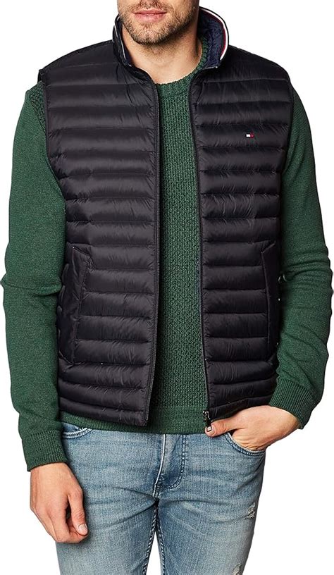 tommy hilfiger gilet mens sale|feather and down gilet men's.